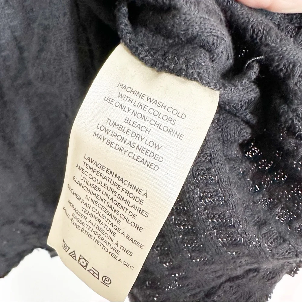 NEW Free People Juicy Thermal Black Long Sleeve Top S - Picture 12 of 12